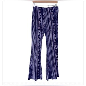 Boho lounge pants purple and navy (XXL)
